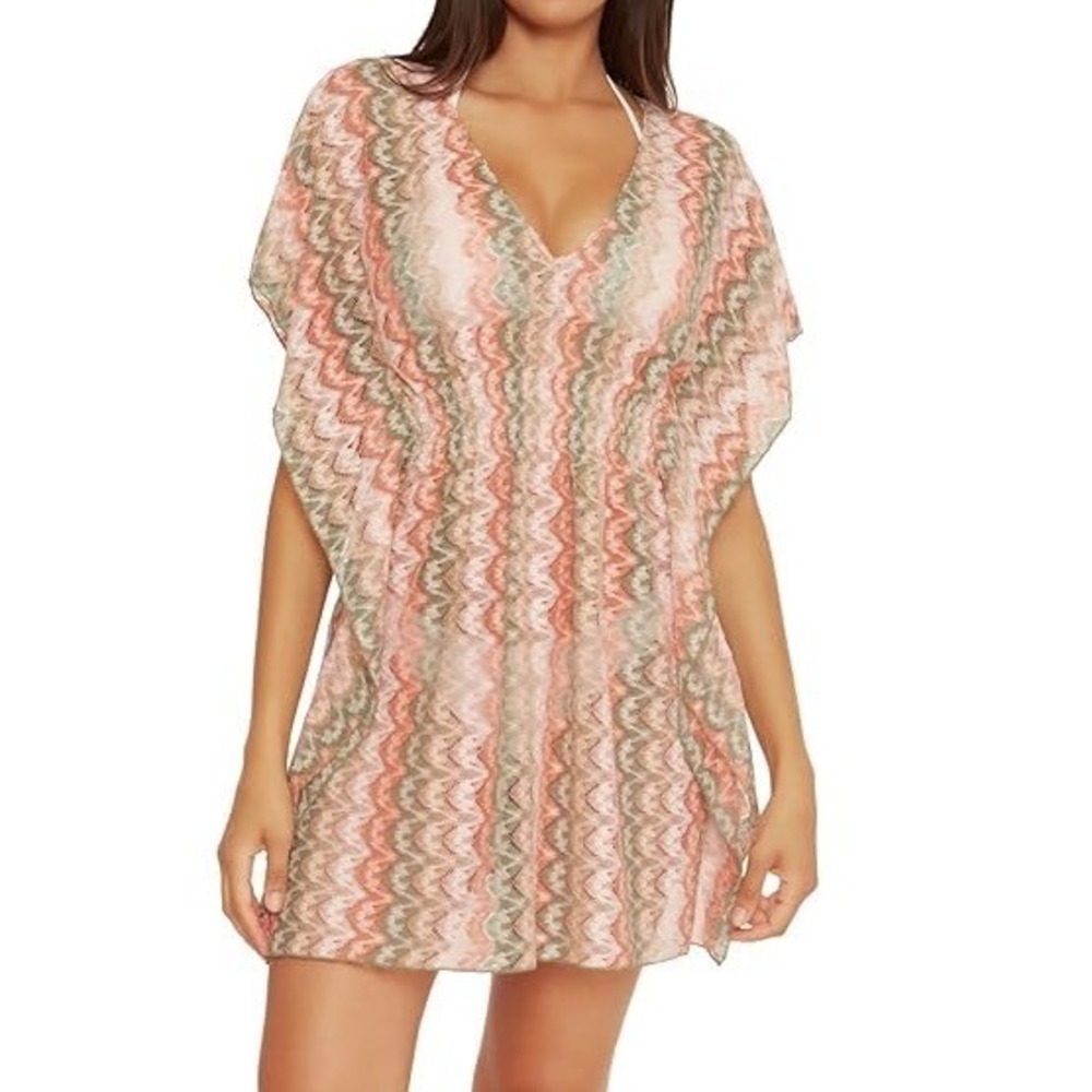 Becca‎ by Rebecca Virtue Women's Solstice Crochet Tunic Cover-Up  Size M/L